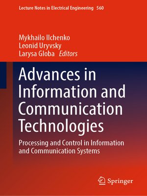 cover image of Advances in Information and Communication Technologies